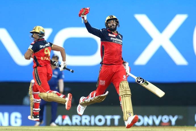 RCB Winning moment against MI Picture Credit: BCCI/ IPL