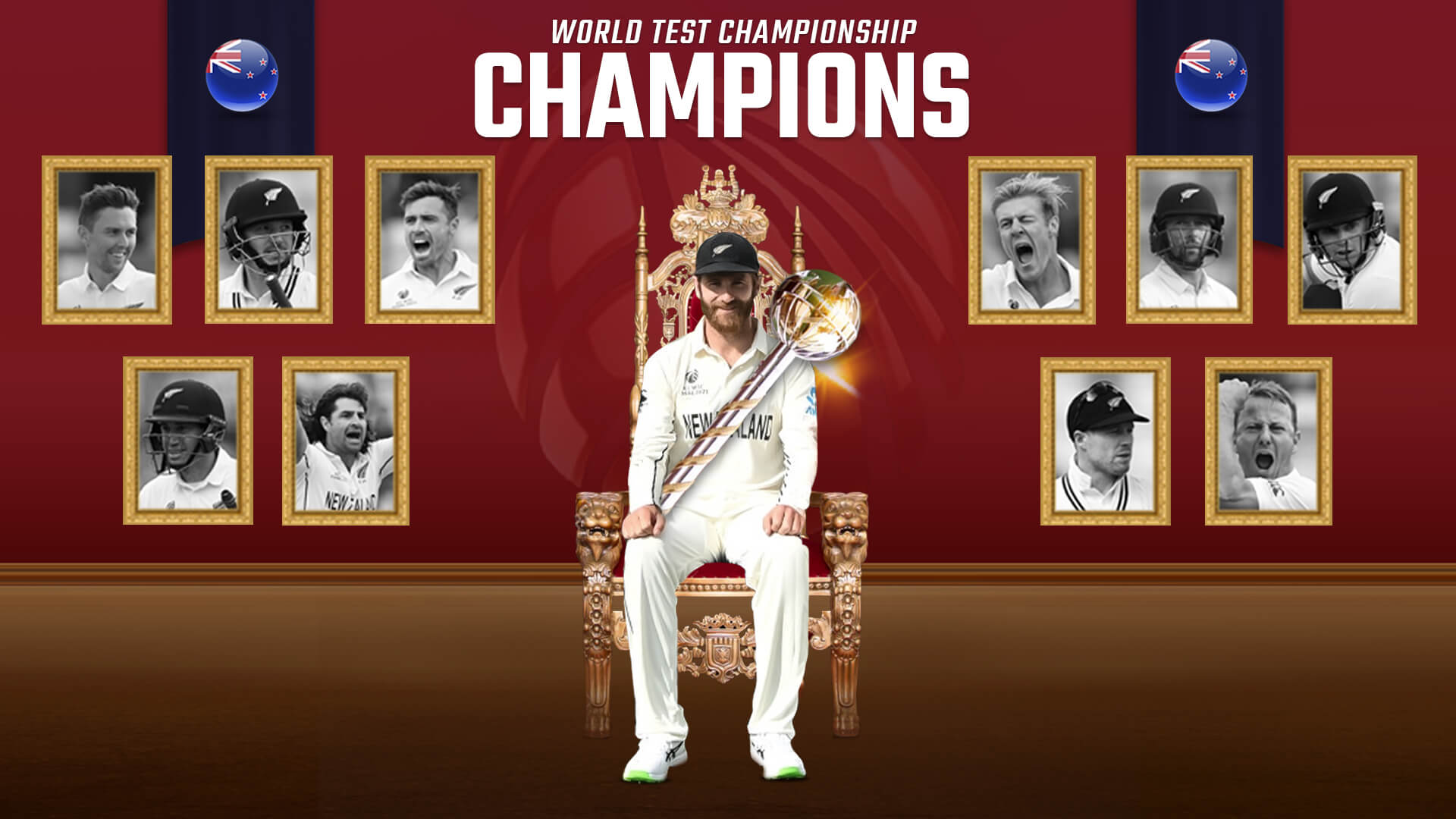 New Zealand wins the inaugural World Test Championship Finals mace