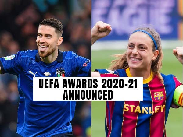 129:Jorginho wins UEFA men's player of the year award for 2020-21 season; Alexia Putellas named as best in women'