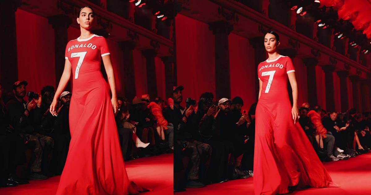Rodriguez wears Cristiano Ronaldo shirt during Paris Fashion Week
