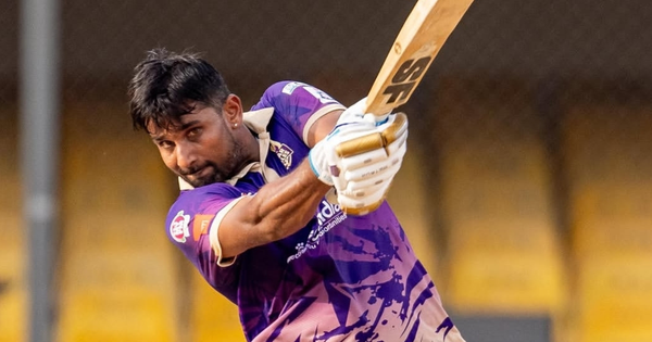 Dharmesh Patel blasts unbeaten 108 off 56 balls 