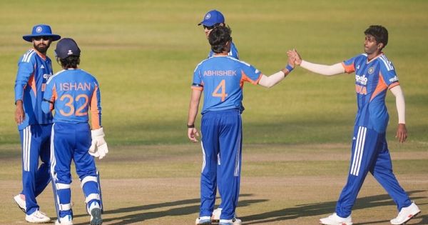 abhishek sharma shines with ball claims three wickets against zimbabwe to register career best t20i bowling figures