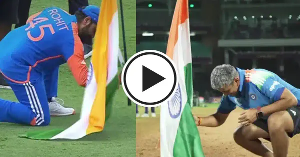 Amol Muzumdar recreates Rohit Sharma’s iconic flag celebration after India’s 2025 Women’s World Cup win