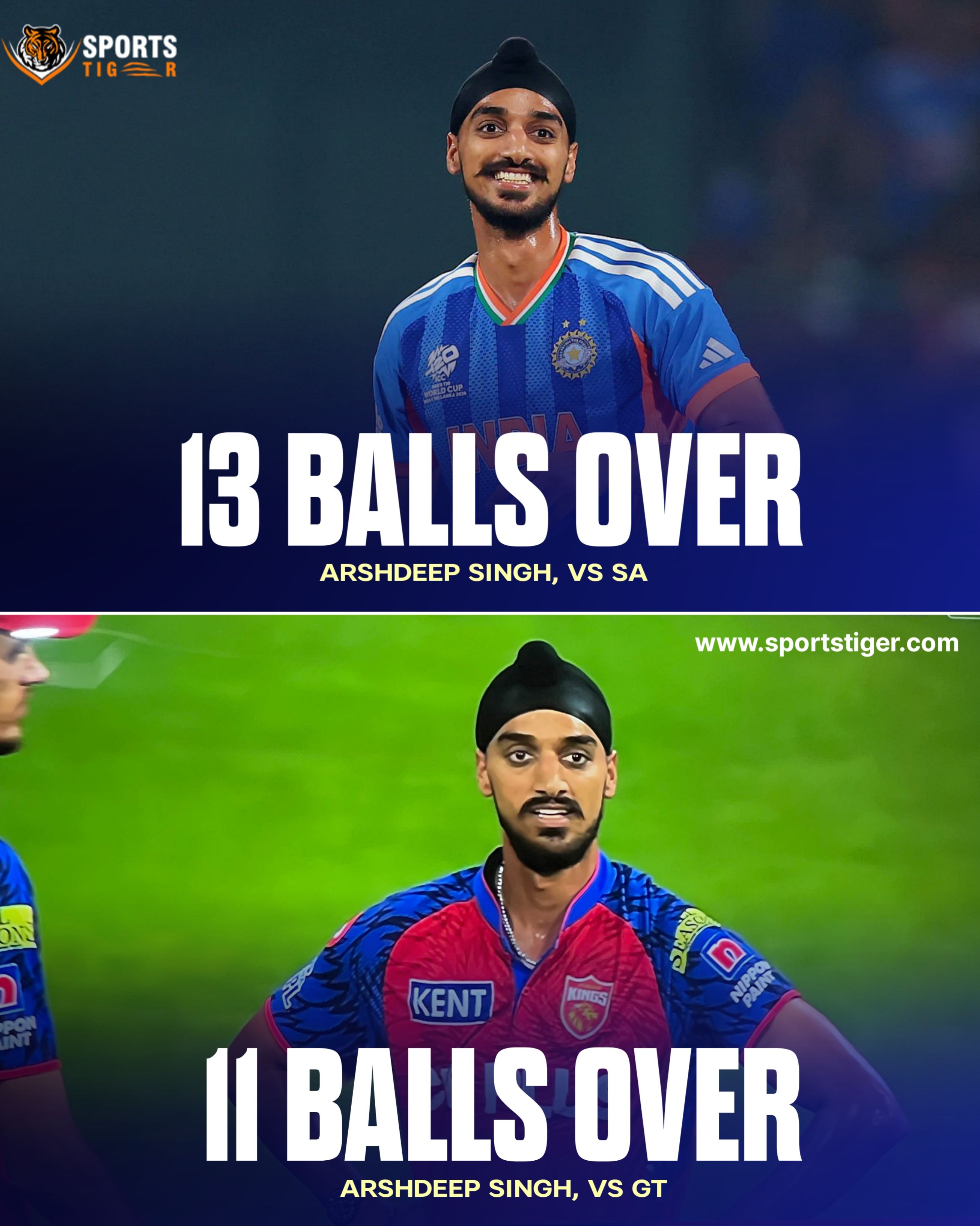 arshdeep singh longest over