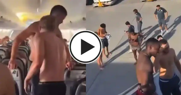 WATCH: AS Monaco players forced to abandon flight and leave plane half naked ahead of UCL clash
