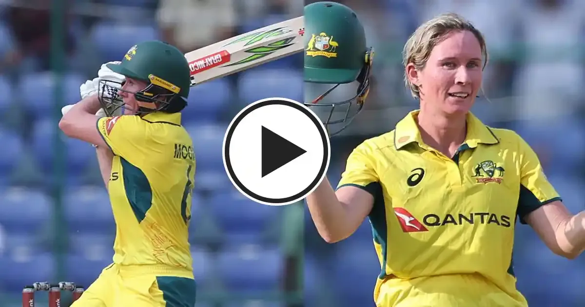 beth mooney scored joint second fastest wodi hundred in history vs india in delhi sportstiger