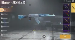 bgmi akm glacier skin