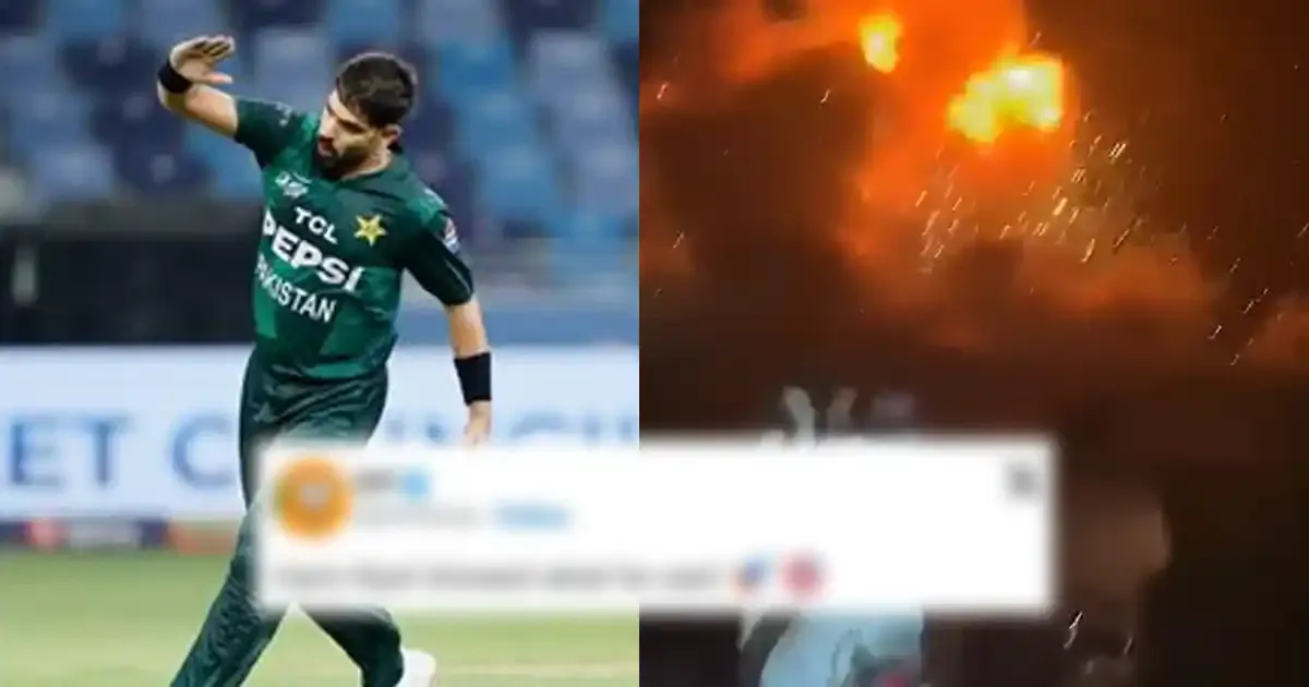 bjp s post amplifies controversy after haris rauf s plane crash gesture in india vs pakistan asia cup clash sportstiger
