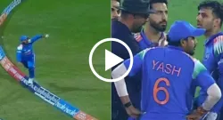 controversy erupts in ind a vs pak a rising asia cup match after umpire rules out nehal wadhera naman dhir relay catch sportstiger