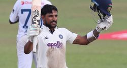 dhruv jurel hits second test hundred as india cross 500 run mark against sri lanka