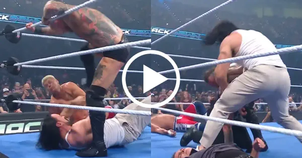 WATCH: Drew McIntrye gets suspended from WWE after inserting himself in Cody Rhodes’ match on SmackDown