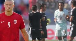 erling haaland questions lengthy var check in france vs morocco quarterfinal match
