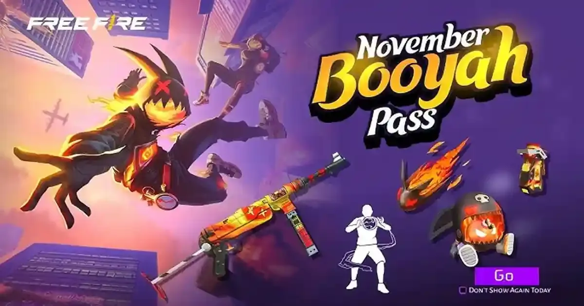 Free Fire November Booyah Pass All Rewards Are Here