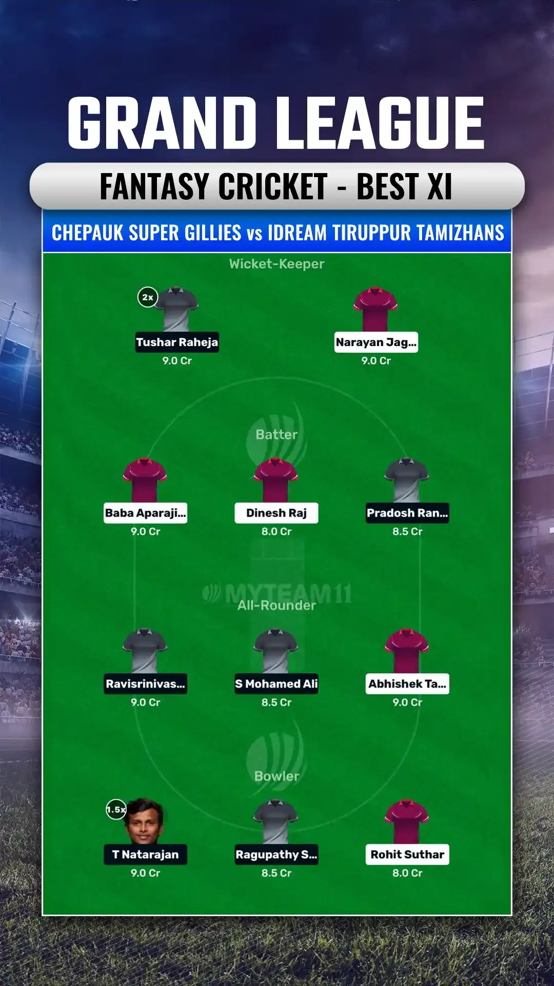 grand league tnpl