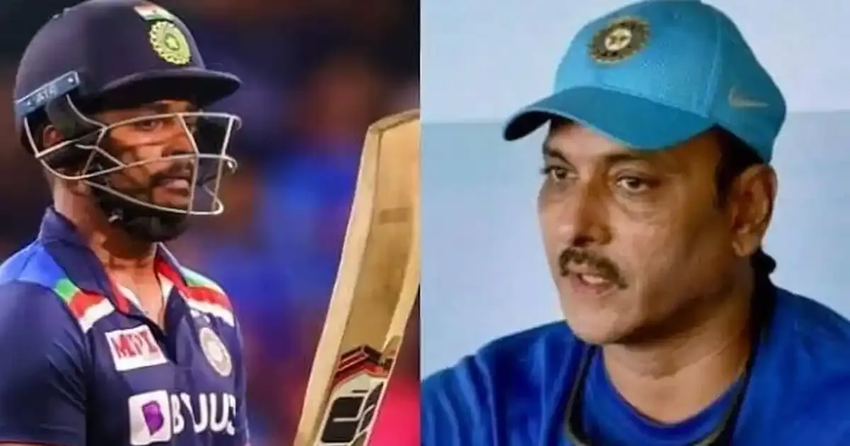 he is at his most dangerous at the top ravi shastri on sanju samson