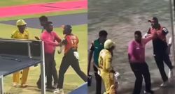 heated scenes unfold in mumbai t20 league final as players engage in on field altercation near dugout visuals viral