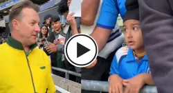 hi bhajji sat sri akaal brett lee refers to young fan after wcl 2025 semi final