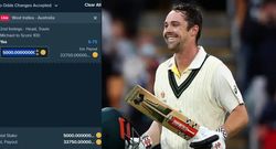 how much will you earn if you place a bet at stake for australia s travis head s 100 in 1st test against west indies