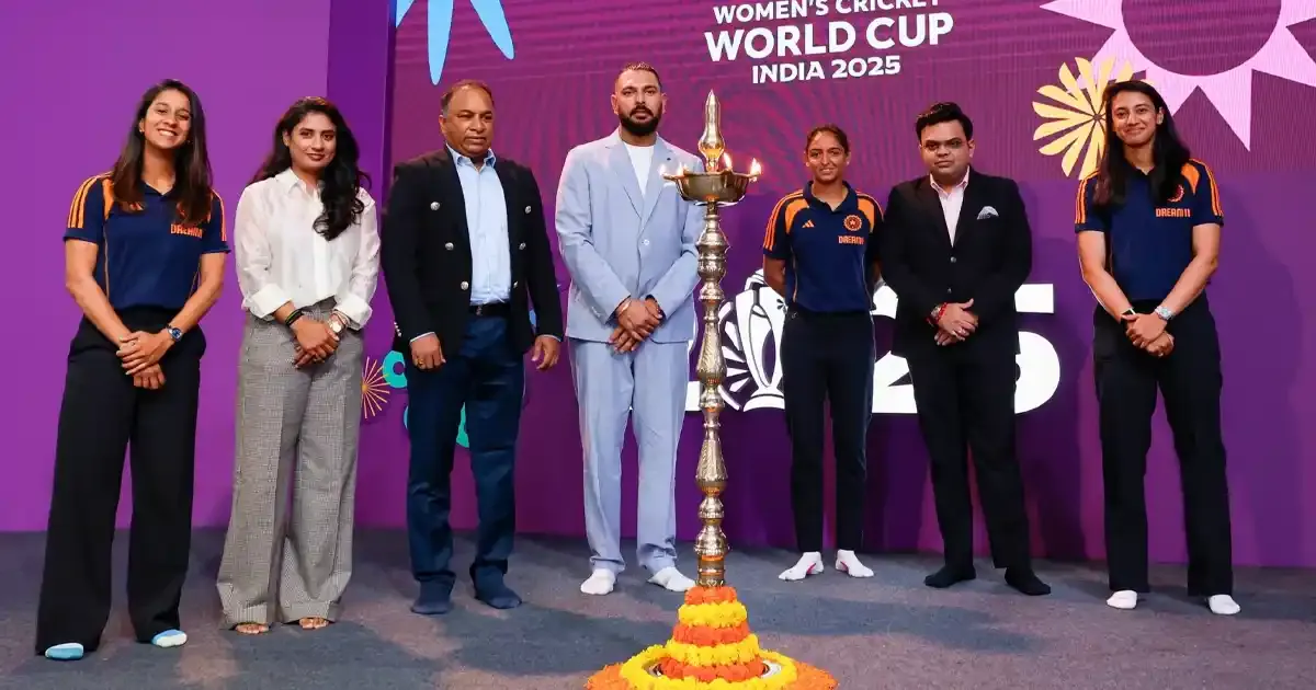 indian icons mithali raj and yuvraj singh mark 50 days to go for women s world cup 2025