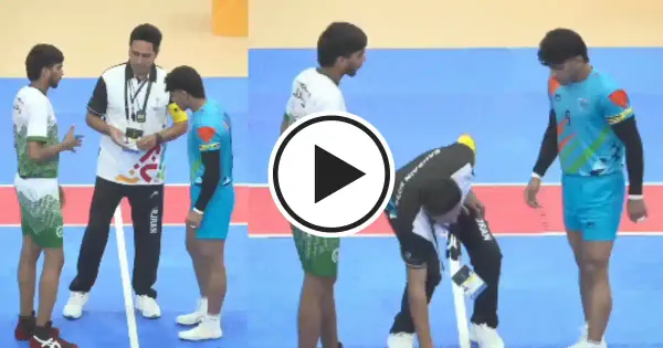 WATCH: India's kabaddi captain refuses handshake with Pakistan skipper at U-18 Asian Youth Games 2025