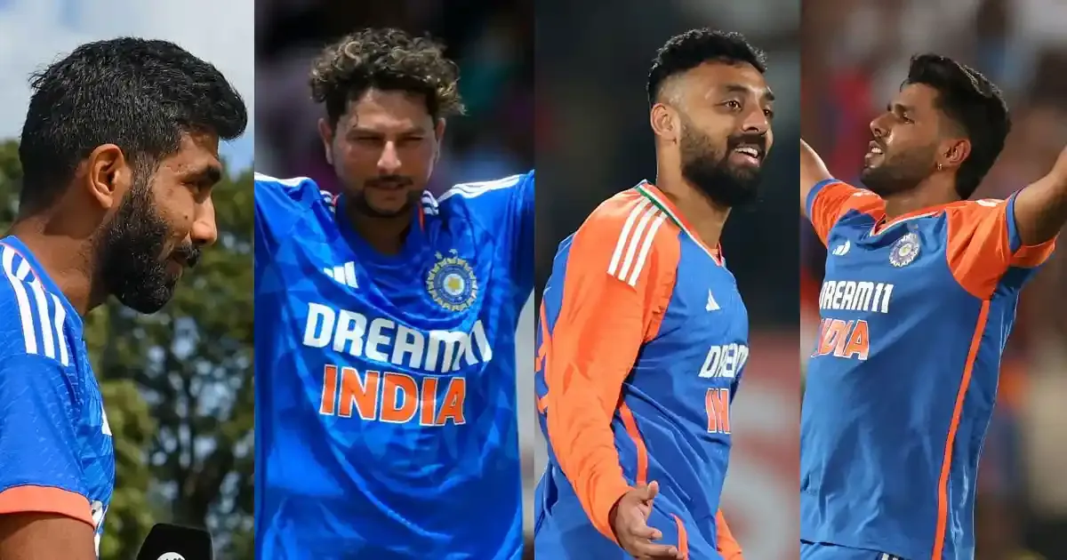 jasprit bumrah kuldeep yadav varun chakravarthy harshit rana