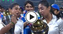 jhulan goswami mithali raj in tears as india women lift maiden cricket world cup sportstiger