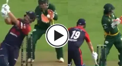 kamran akmal turns back the clock after missing stumping chance during wcl 2025