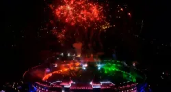 light and sound halftime show lit up hpca stadium