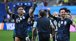 lionel messi reacts as argentina uncover england s penalty plan after semi final win at atlanta