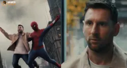 lionel messi teams up with tom holland for spider man