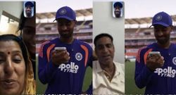 manav suthar makes emotional call to family after claiming first test wicket for india