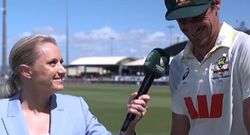 mitchell starc engages in wholesome interview with wife alyssa healy after tearing through bangladesh batting lineup