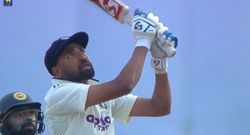 mohammed siraj hits towering six at galle in first test against sri lanka video viral