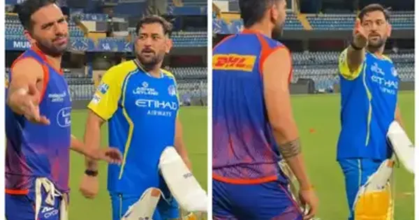 ms dhoni deepak chahar banter