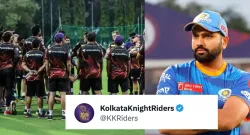 mumbai indians troll kolkata knight riders with x post on rohit sharma 1 