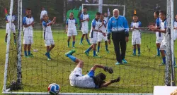 narendra modi play football sikkim