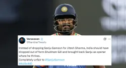 netizen display ire on sanju samson s exclusion from india s playing xi vs aus in 3rd t20i sportstiger