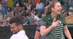 novak djokovic ball girl prank