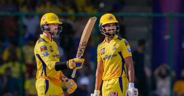 on this day csk beat dc 77 runs