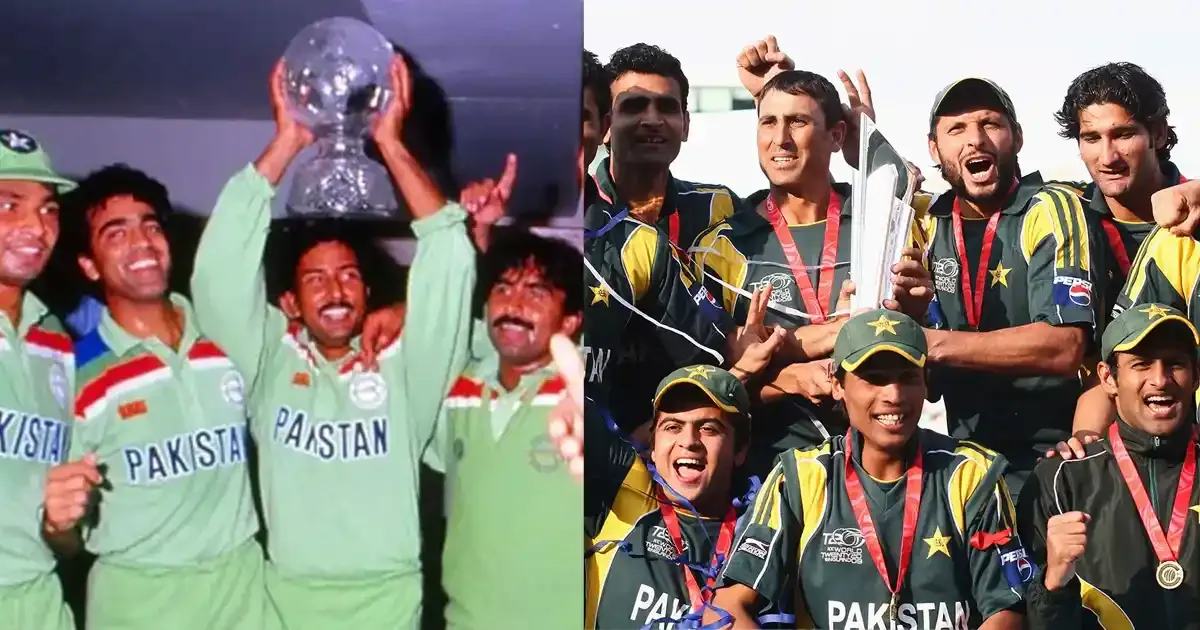 pakistan 17 years from cwc 1992 to t20wc 2009 wins 