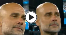pep guardiola in tears during kevin de bruyne s farewell from manchester city