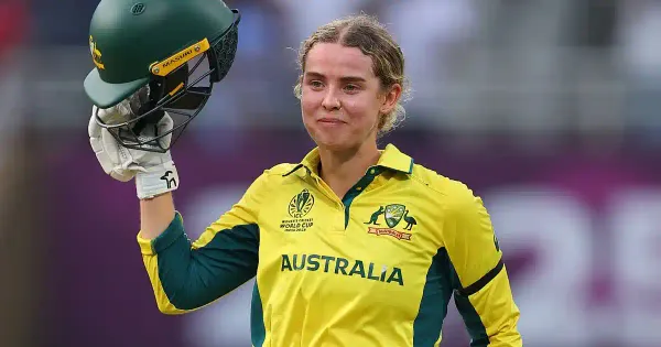 phoebe litchfield shines with 119 run knock in aus w vs ind w semi final