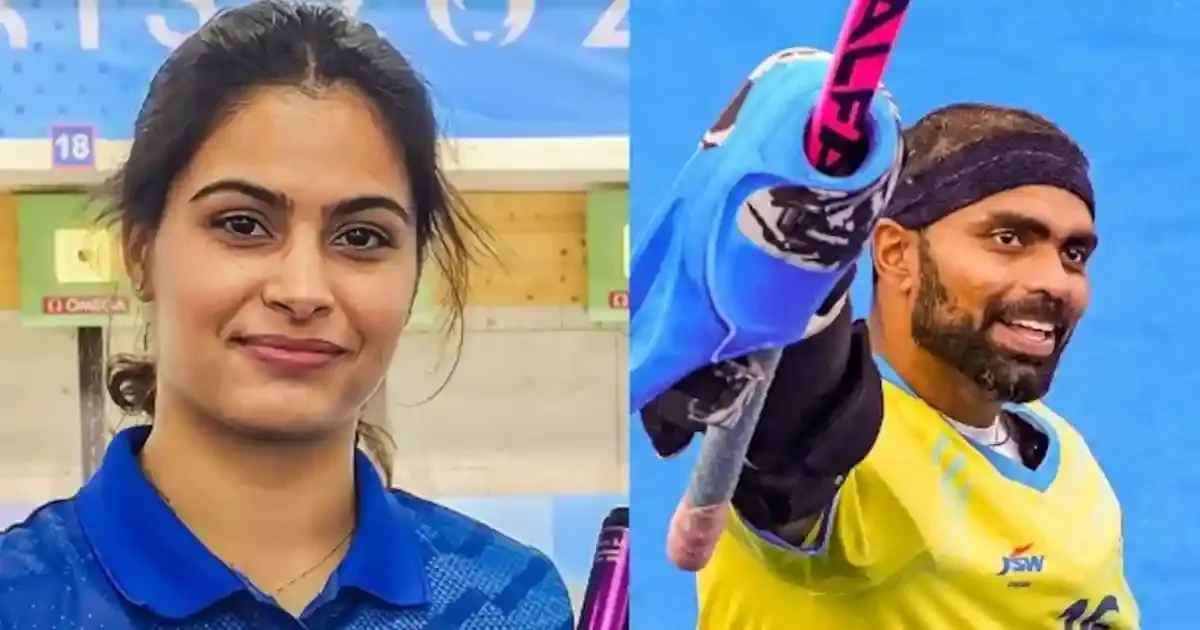pr sreejesh and manu bhaker sportstiger