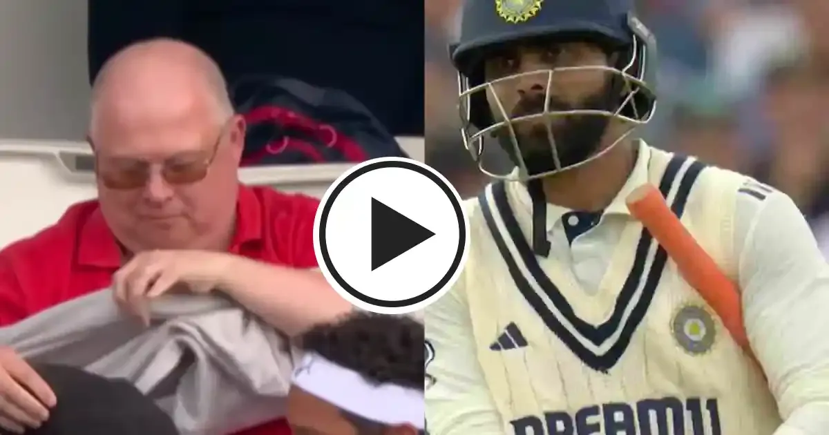 ravindra jadeja asks england spectator to change his shirt during eng vs ind 5th test reaction surfaces