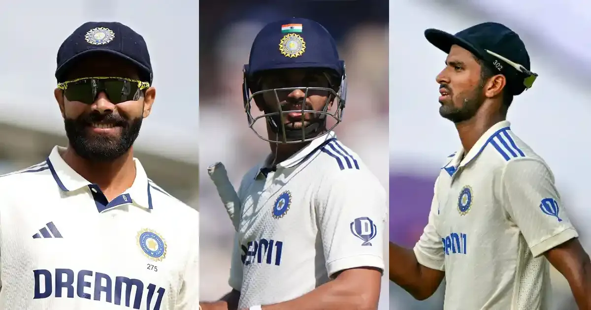 ravindra jadeja nitish kumar reddy and washington sundar