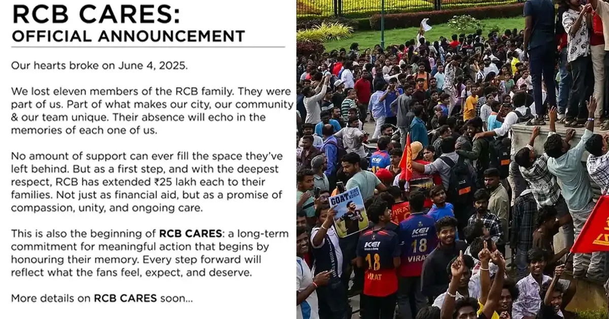 rcb announces inr 25 lakh compensation for families of deceased months after bengaluru stampede sportstiger