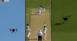 rishabh pant smashing drone during ind vs afg test