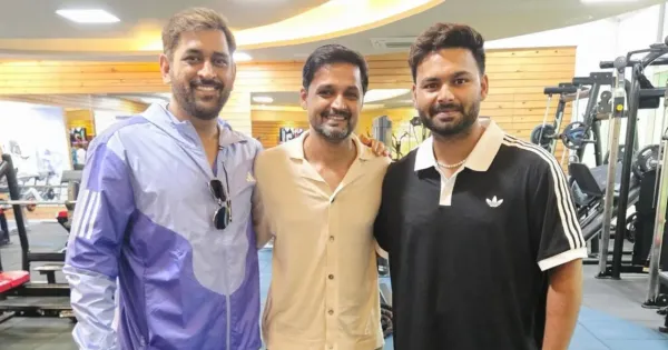 rishabh pant trains with ms dhoni before sri lanka test series