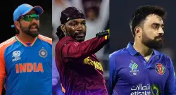 rohit sharma chris gayle and rashid khan