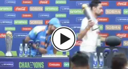 rohit sharma forgets icc men s champions trophy 2025 during post match press conference